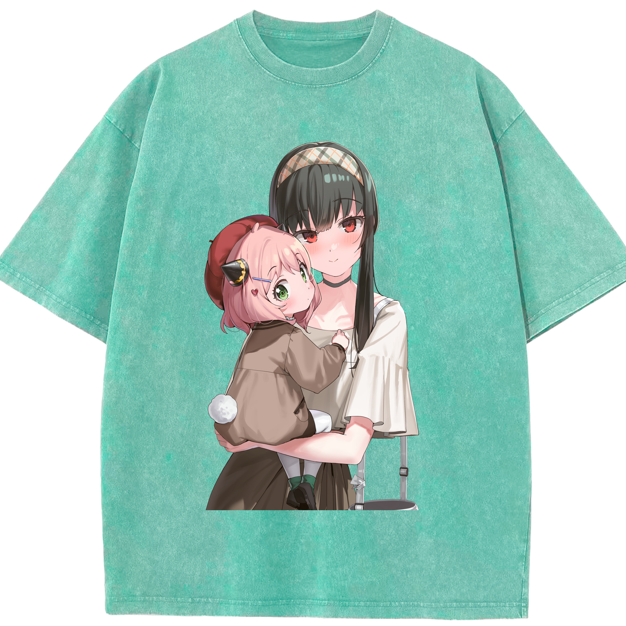 （画像用） SPY×FAMILY间谍家家酒 綿100% ヴィンテージ風 半袖Tシャツ（フロントプリント）
